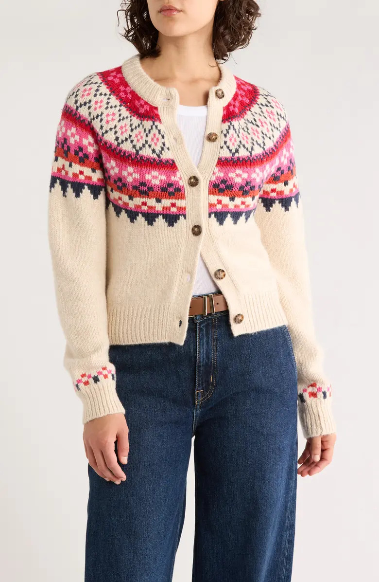 Fiorella Fair Isle Cardigan | Nordstrom