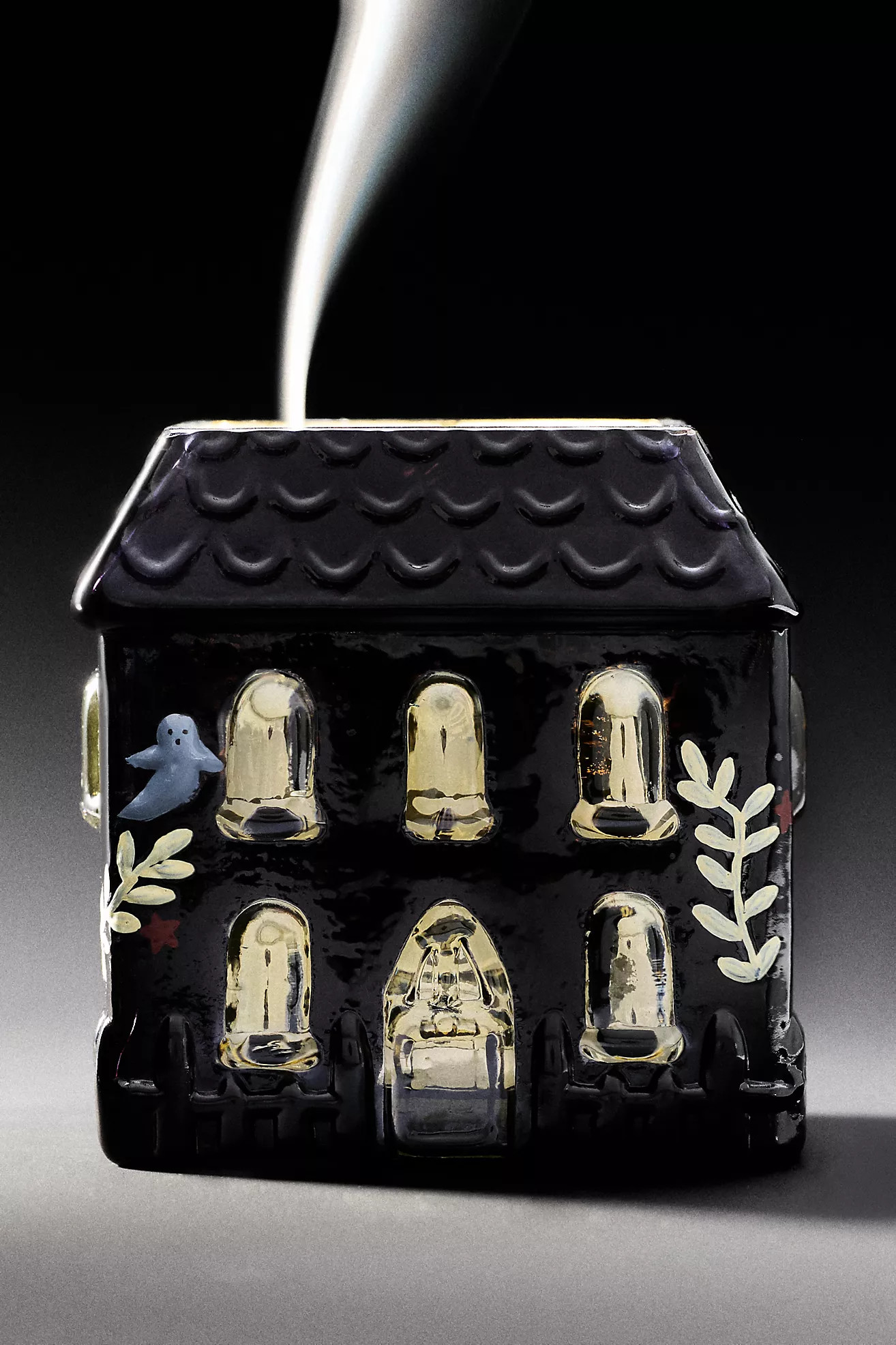Haunted House Woody Honeycrisp & Pinecone Figural Glass Candle | Anthropologie (US)