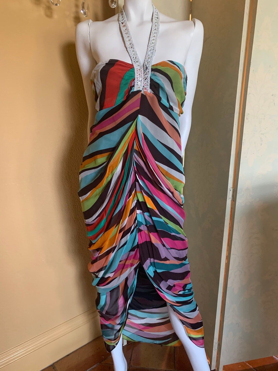 Diane Von Furstenberg Silk Sarong Dress - Etsy | Etsy (US)