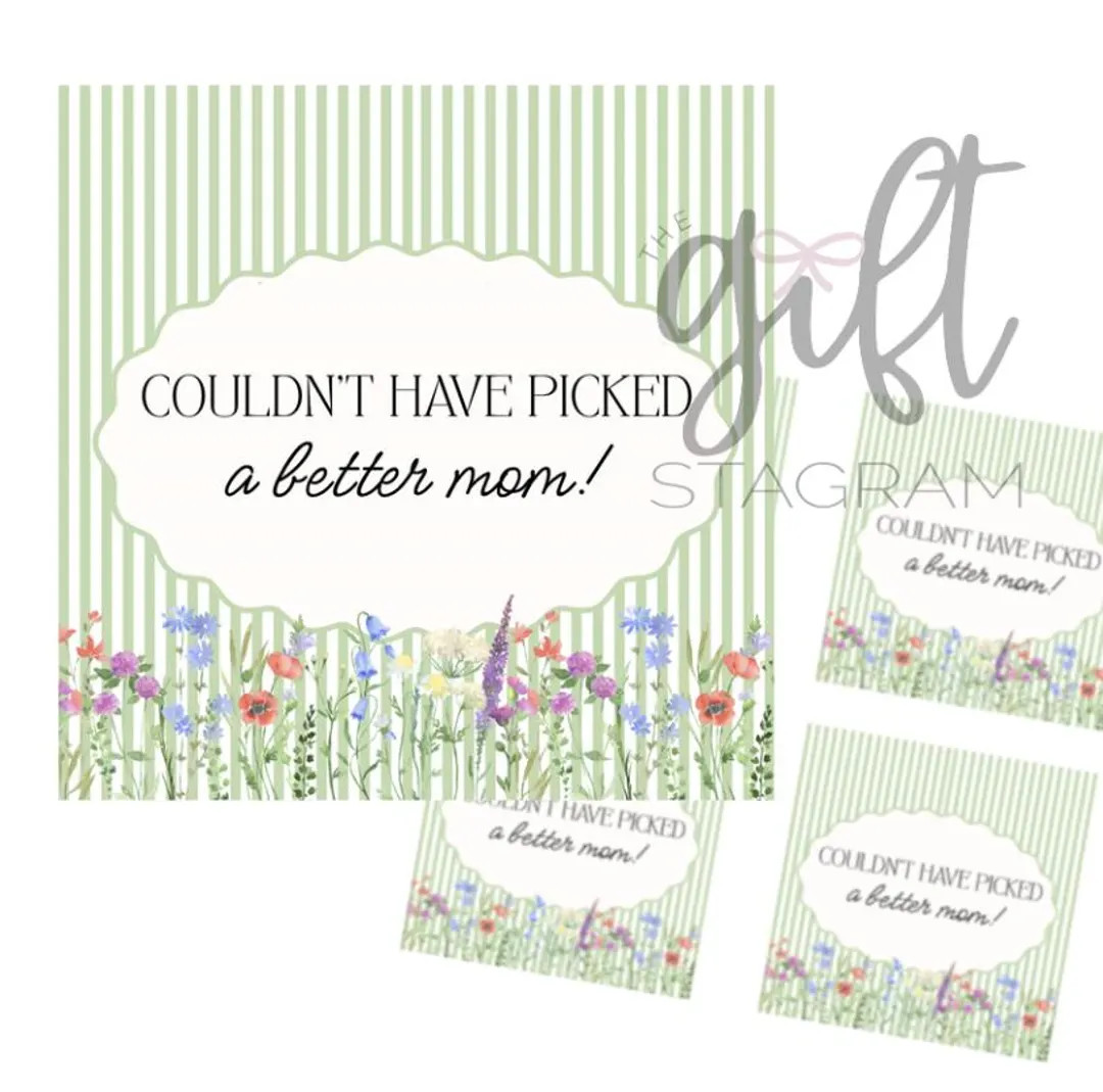 Couldn't Have Picked A Better Mom Gift Tag | DIGITAL DOWNLOAD | Mother's Day Gift Tags | Mother's... | Etsy (US)
