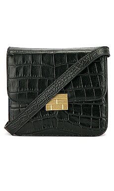 FRAME Le Signature Mini in Noir Croco from Revolve.com | Revolve Clothing (Global)
