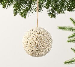Pearl Beaded Ball Ornament | Pottery Barn (US)