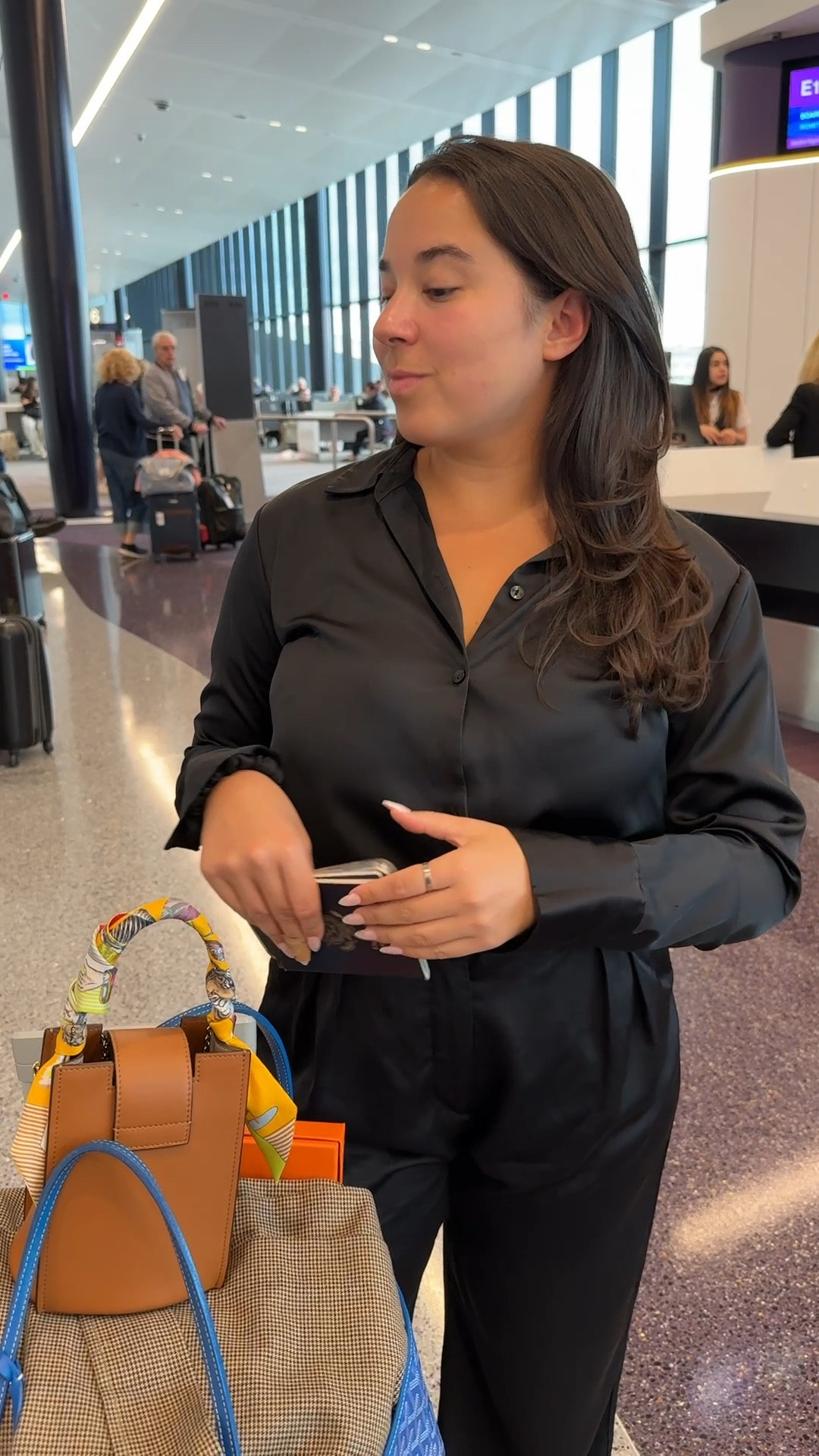 Realistic fit check at the airport before flying to the Monaco Grand Prix!! 😂 Loving this silk set from Abercrombie!! Linking similar!! 

#LTKTravel #LTKSummerEdit #LTKSeasonal
