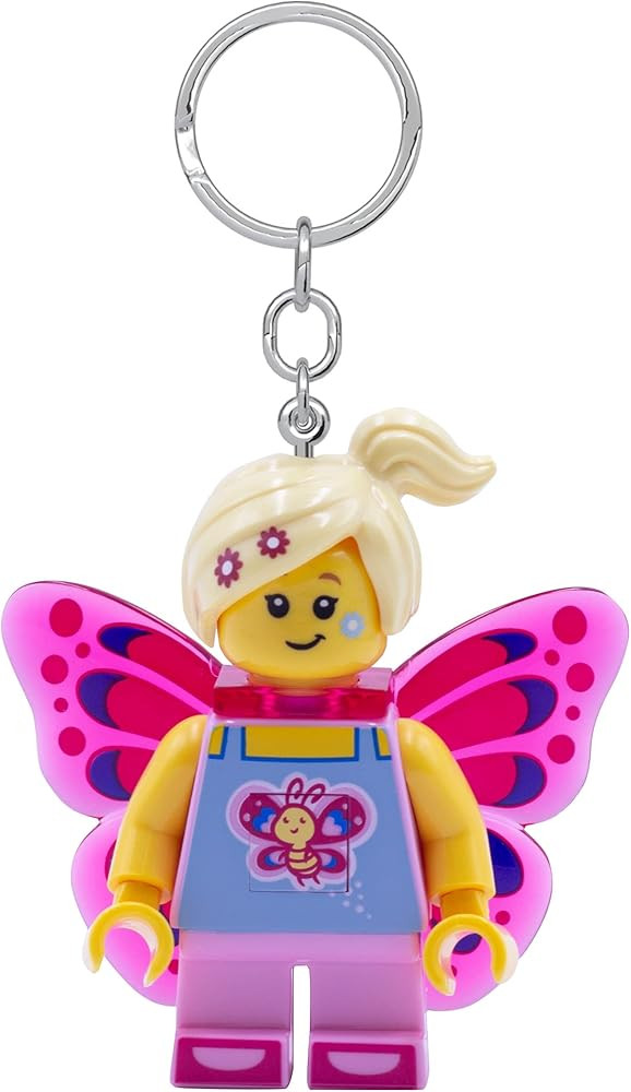 LEGO Iconic Keychain Light - Butterfly Girl - 2 Inch Tall Figure (KE171H) | Amazon (US)