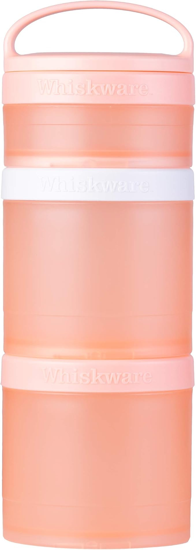 Whiskware Snack Pack Plastic Snack Containers for Toddlers, Kids, and Adults, 3 Stackable Snack C... | Amazon (US)