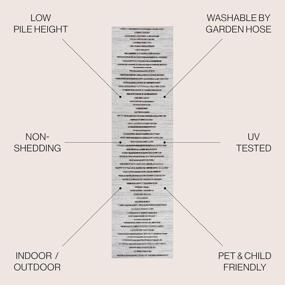 JONATHAN Y SMB124D-28 Zolak Berber Stripe Geometric Indoor Outdoor Area-Rug Bohemian Contemporary... | Amazon (US)