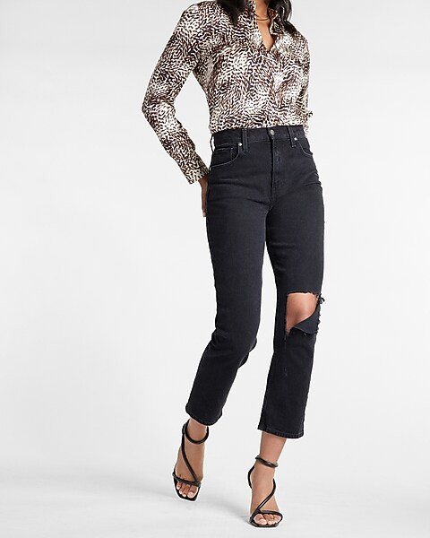 Abstract Print Portofino Shirt | Express