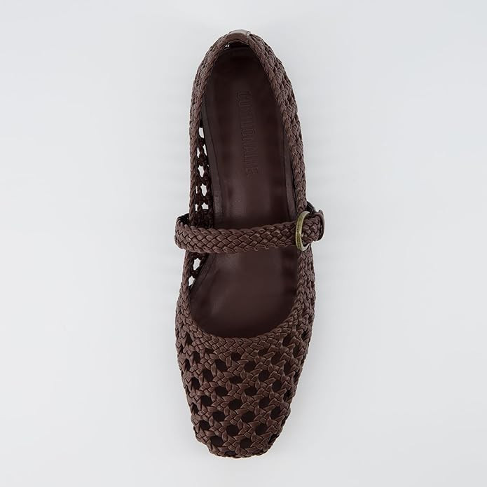 CUSHIONAIRE Women's Weston Woven Mary Jane Flat +Memory Foam, Wide Widths Available | Amazon (US)