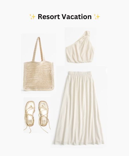 Resort Wear, Vacation Outfits, Outfit Sets, Skirts, Pull On Skirt, Tops, Resort Tops, Sandals, Bags , Beach Outfit, Summer Outfits

#LTKtravel #LTKsalealert #LTKstyletip