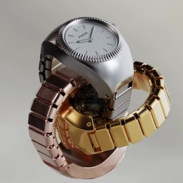 Watch Ring Two-Hand Stainless Steel | Fossil (US)