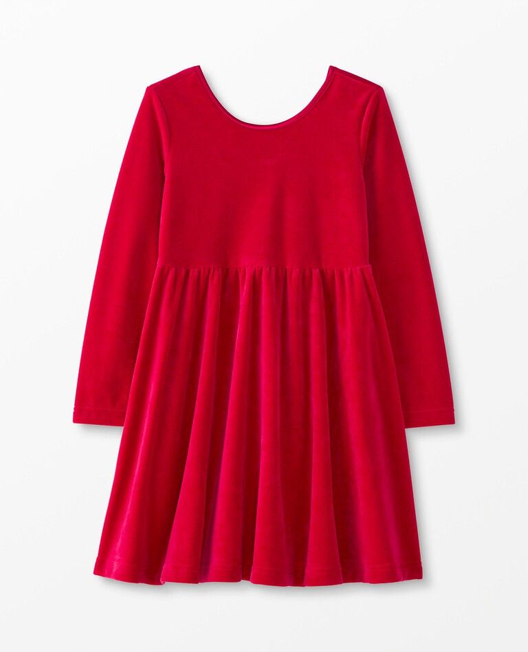 Velour Super Soft Skater Dress | Hanna Andersson