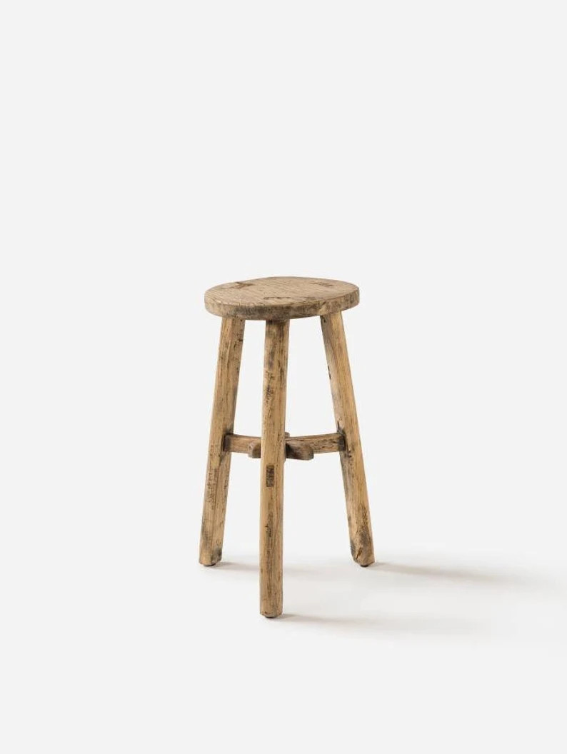 Vintage wooden Stool, Antique wooden stool, old wooden Stool, Vintage plant stand, Chinese wooden... | Etsy (US)