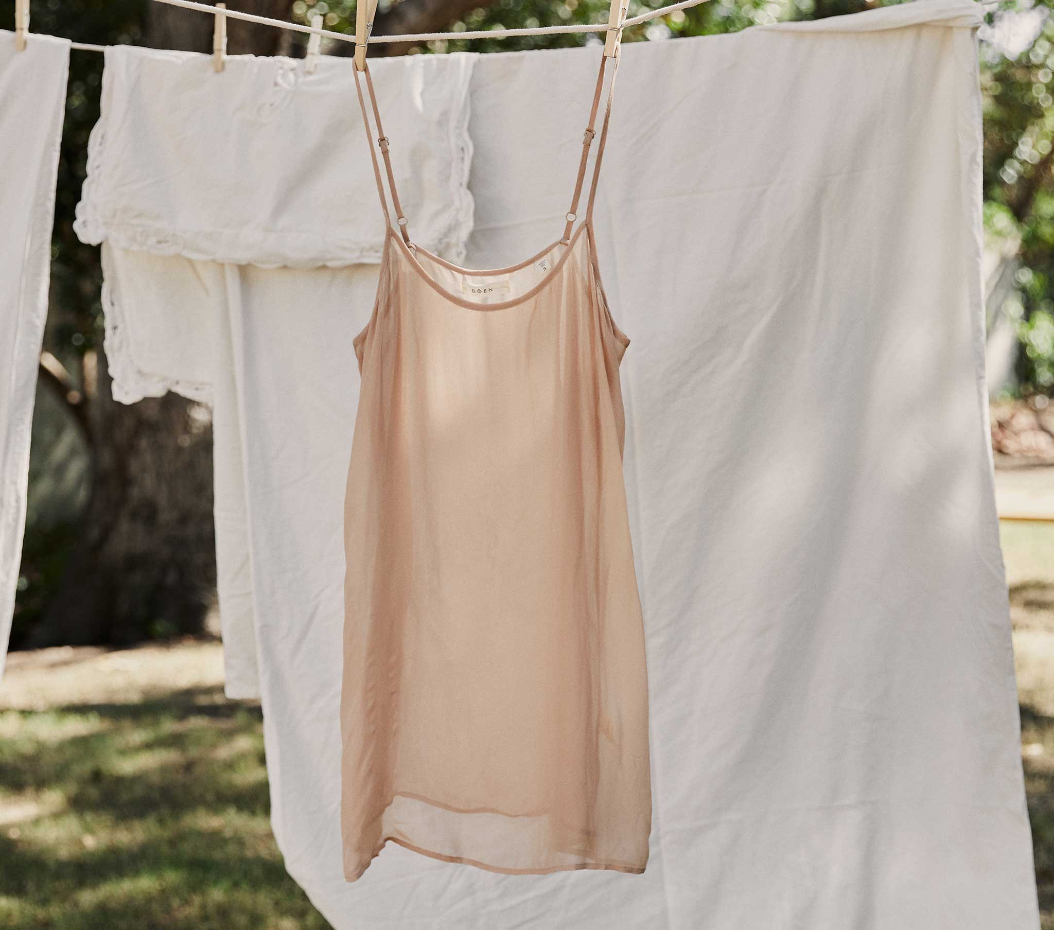 Short Scoop Neck Slip - Conch | D\u00d4EN | DOEN