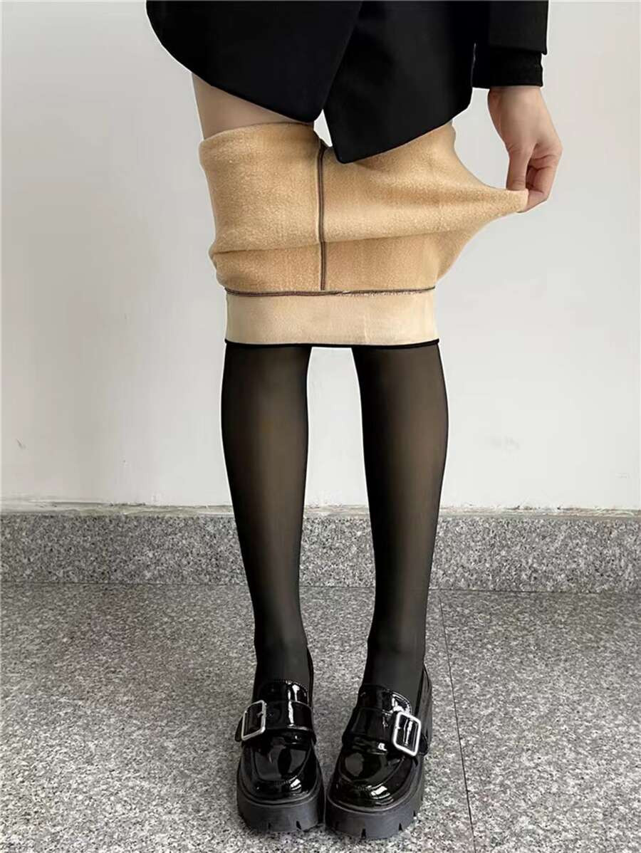 Minimalist Thermal Lined Tights | SHEIN