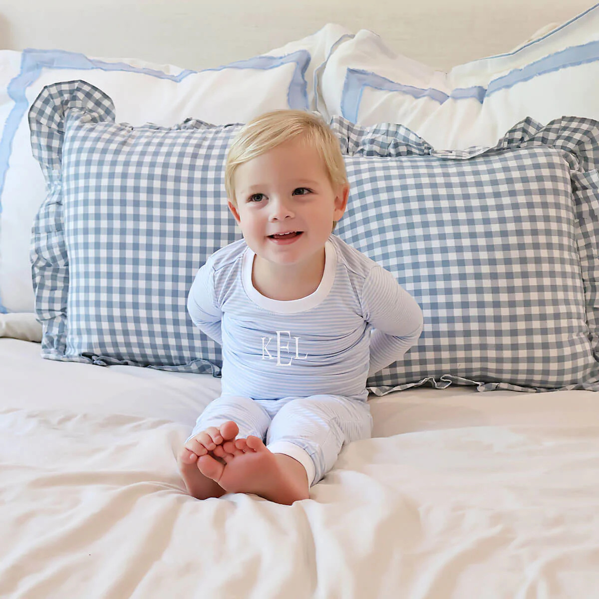 Blue Stripe Pajamas | Classic Whimsy