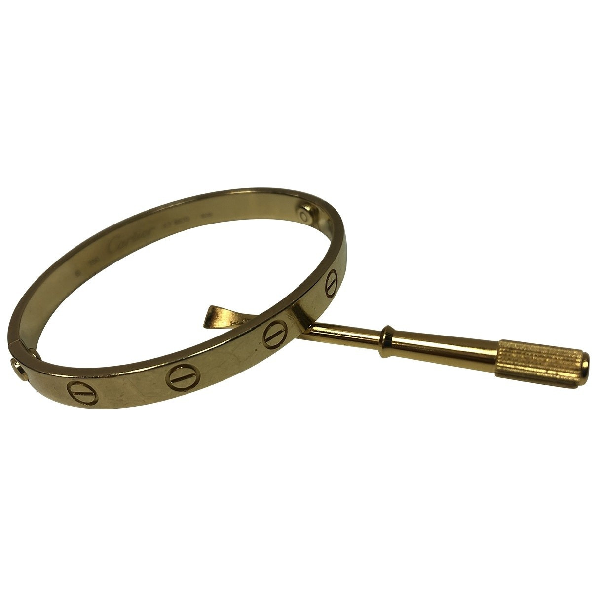 Cartier Love Yellow gold and steel bracelet for Women | Vestiaire Collective (Global)