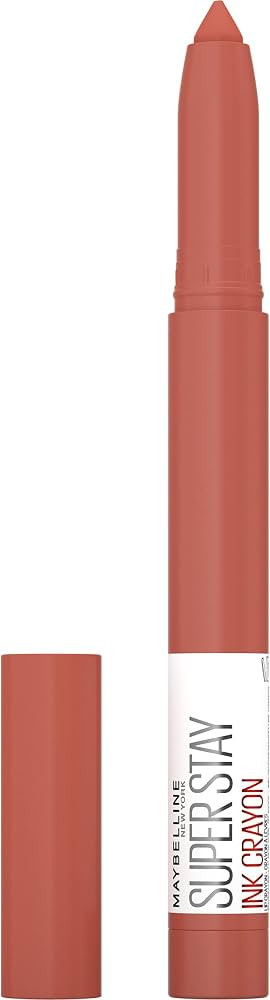 Maybelline Super Stay Ink Crayon Matte Longwear Lipstick Makeup, 160 Stop At Nothing, 0.04 oz | Amazon (US)