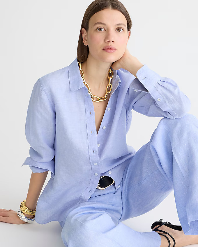 Wren slim shirt in Baird McNutt Irish linen | J. Crew US