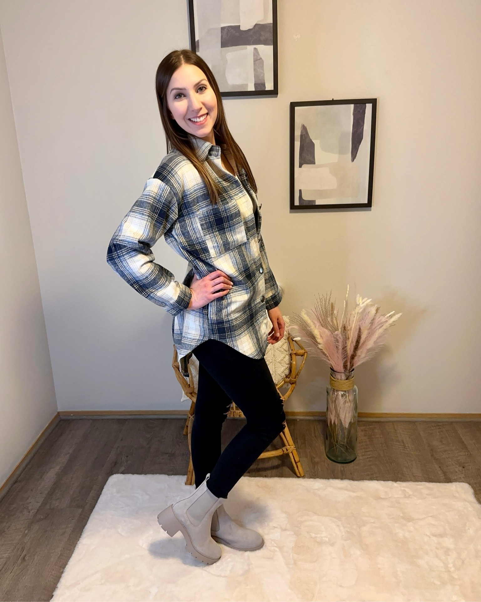 I’m super looking forward to cooler temperatures so I can wear this fall outfit! Paired this shacket from Amazon with black skinny jeans & grey chelsea boots. 

Follow @jenniferxherron for more inspiration ✨

#LTKBacktoSchool #LTKunder100 #LTKFind