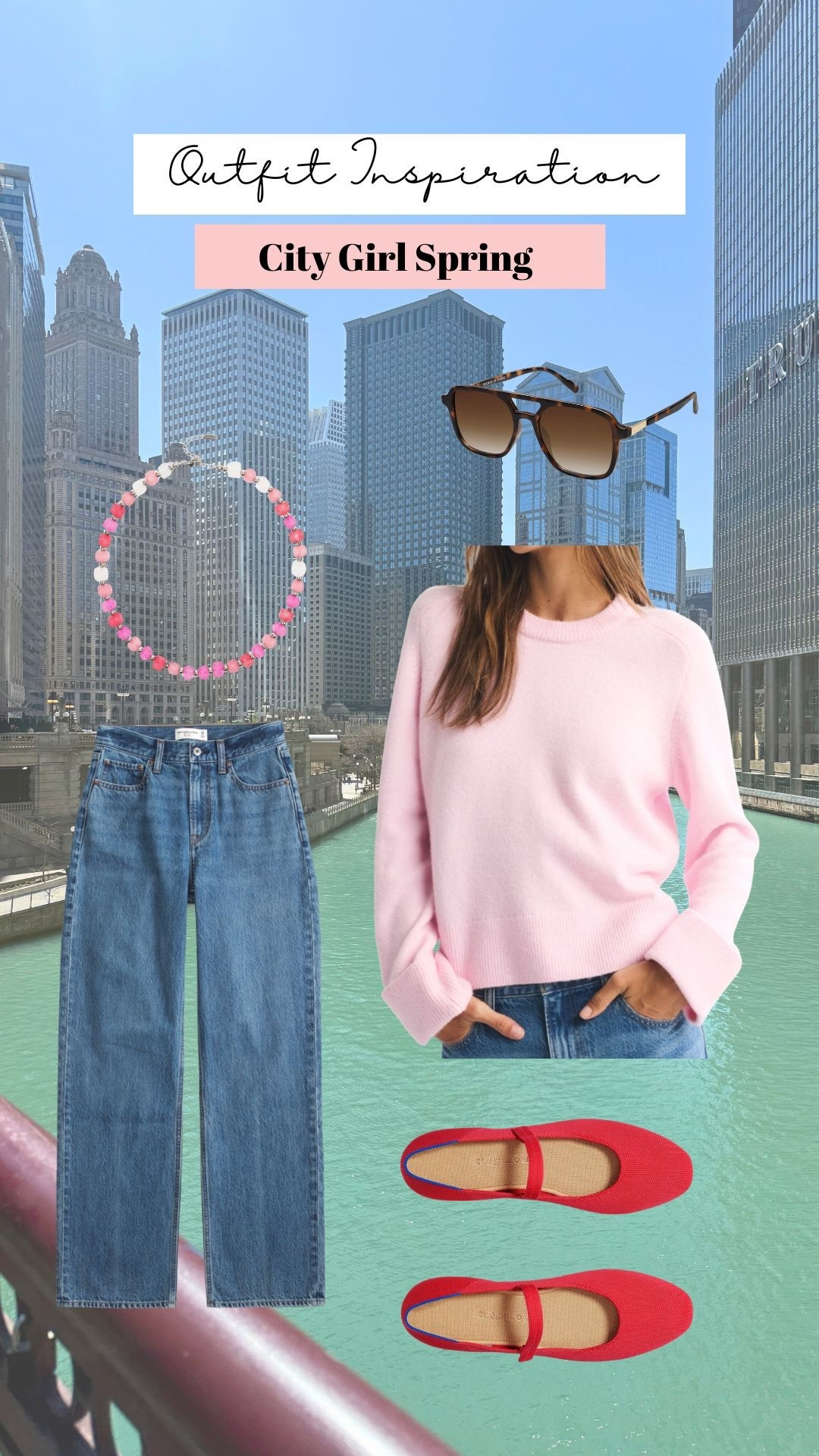 Chicago outfit of the day. On sale jeans & merino wool blend sweater. Wearing xs 

#LTKSaleAlert