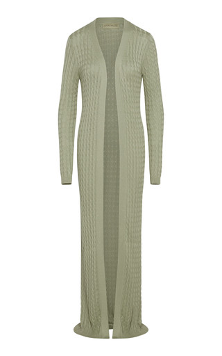 Mira Cable-Knit Silk-Blend Cardigan | Moda Operandi (Global)