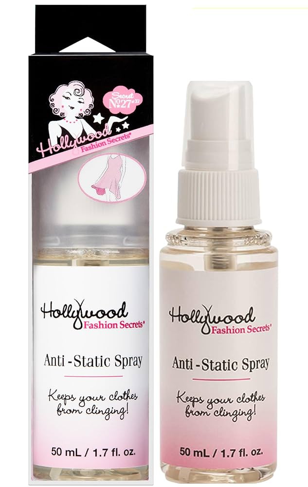 Hollywood Fashion Secrets Anti Static Spray for Clothes – Static Guard Spray Travel Size, Skin ... | Amazon (US)