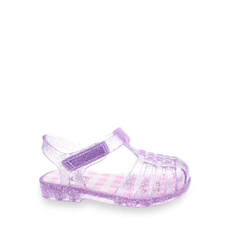 Wonder Nation Baby Girls Glitter Jelly Fisherman Sandal | Walmart (US)