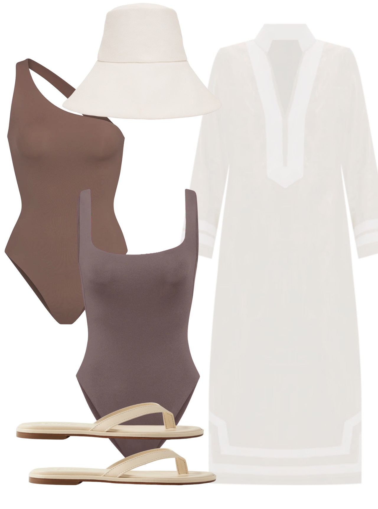 TDR Beach - Look 5: Tonal & Tan 

 