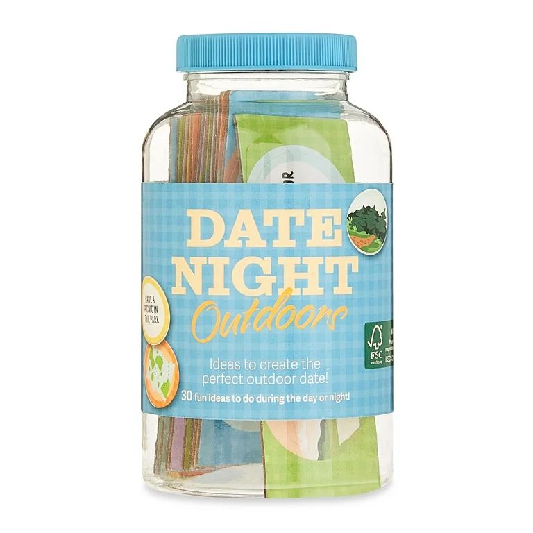 Valentine's Day Outdoors Date Night Idea Jar, Card Games, by Way To Celebrate - Walmart.com | Walmart (US)