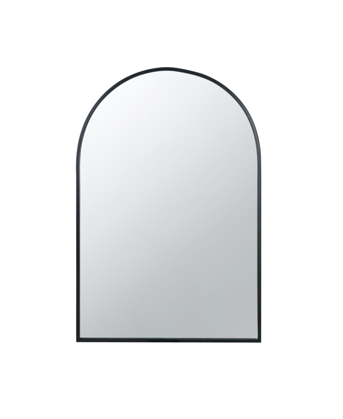 Streamdale Furniture 24" X 36" Black Arched Mirror With Metal Frame, Wall Mirror For Living Room Bedroom Entryway - Black | Macy's