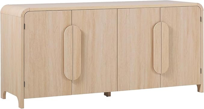 Walker Edison Chantelle Sideboard Buffet with Storage, 64", Coastal Oak | Amazon (US)
