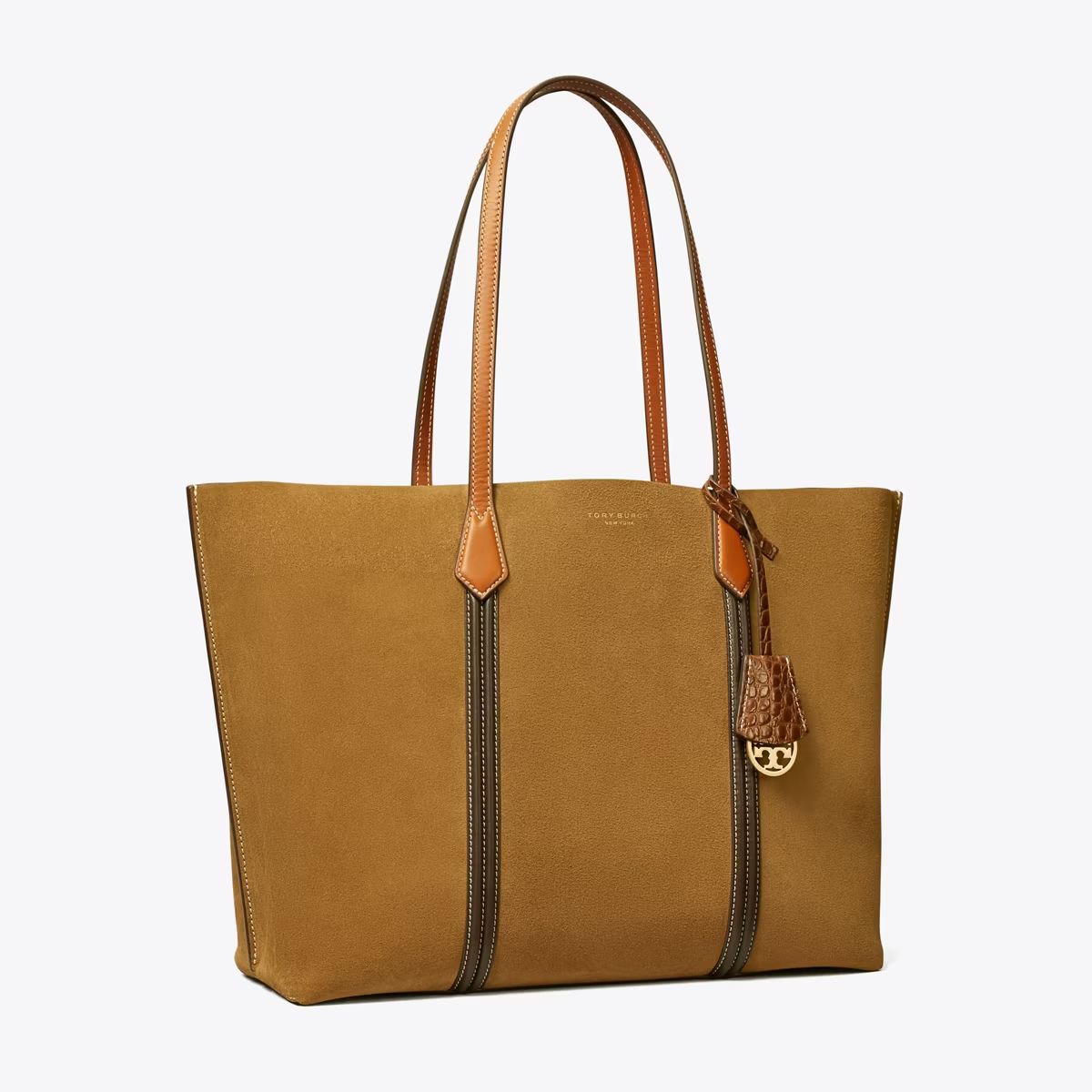 Perry Suede Triple-Compartment Tote: Women's Designer Tote Bags | Tory Burch | Tory Burch (US)