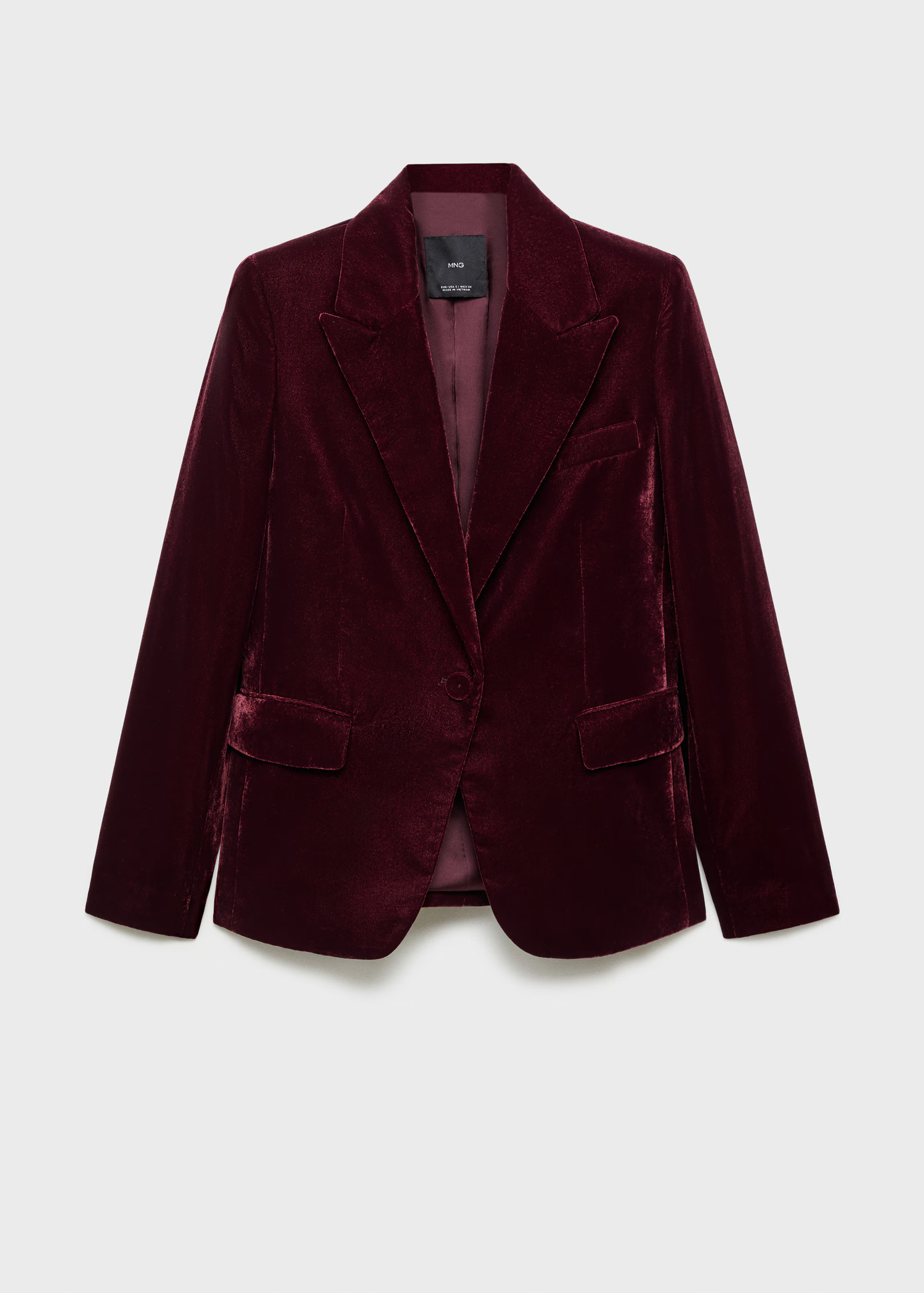Velvet blazer | Mango (US/MX/AU)