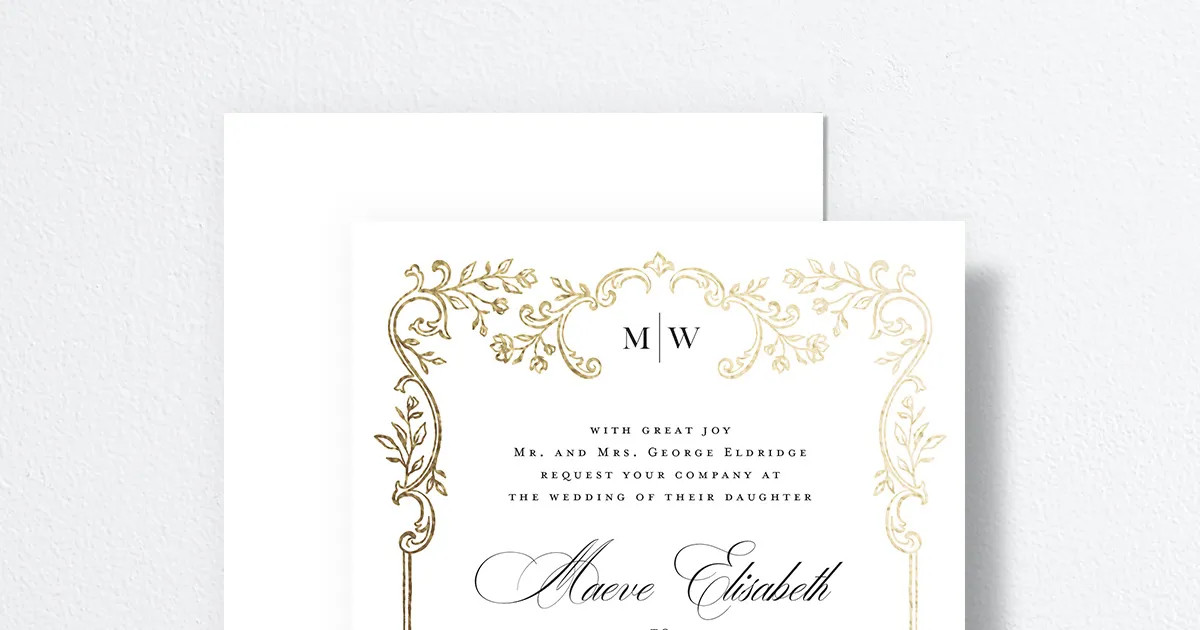 Opulences Wedding Invitations by Vera Wang | The Knot 