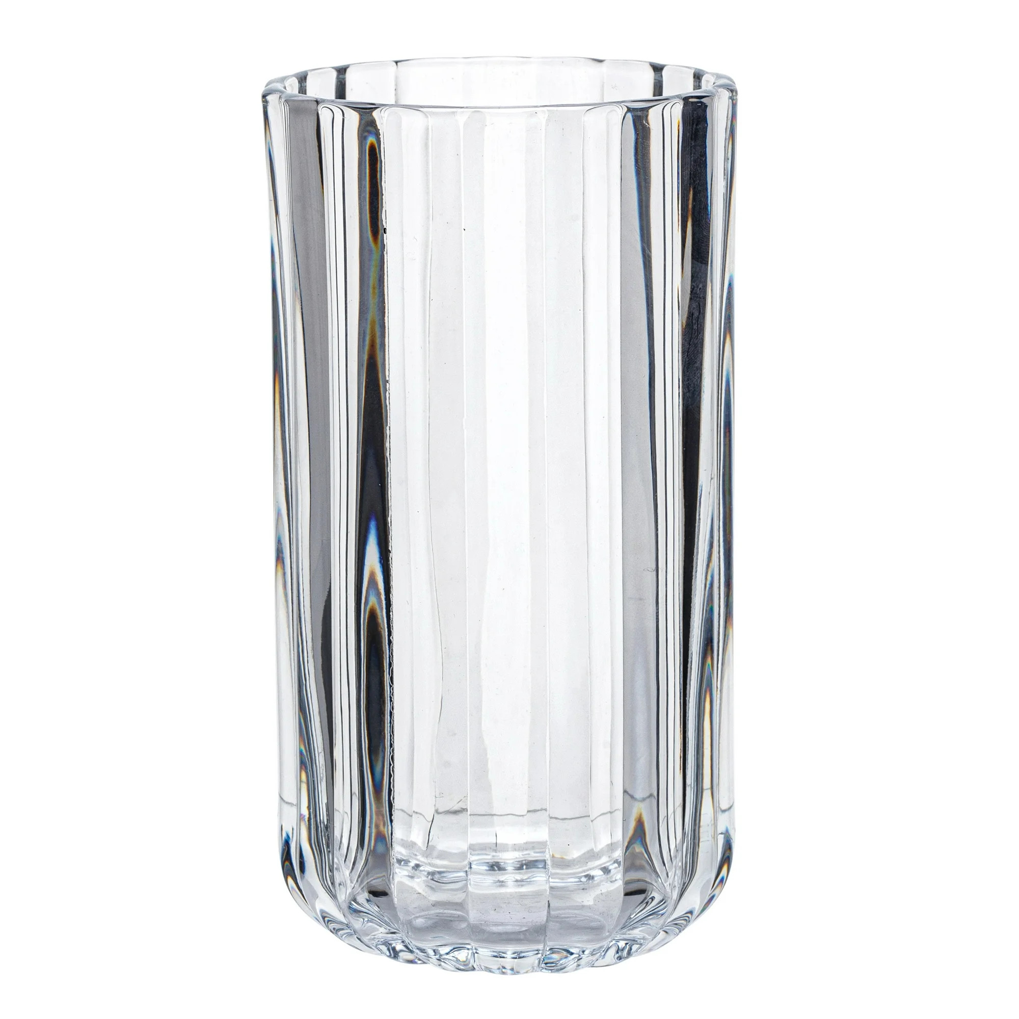 Better Homes & Gardens Clear Glass Fluted Tumbler Glass 14oz - Walmart.com | Walmart (US)