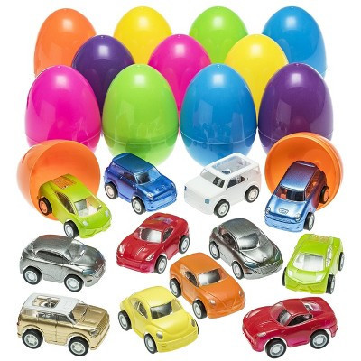PREXTEX Stuffed Easter Eggs with Mini Pull-Back Car Inside - Multicolored | Target