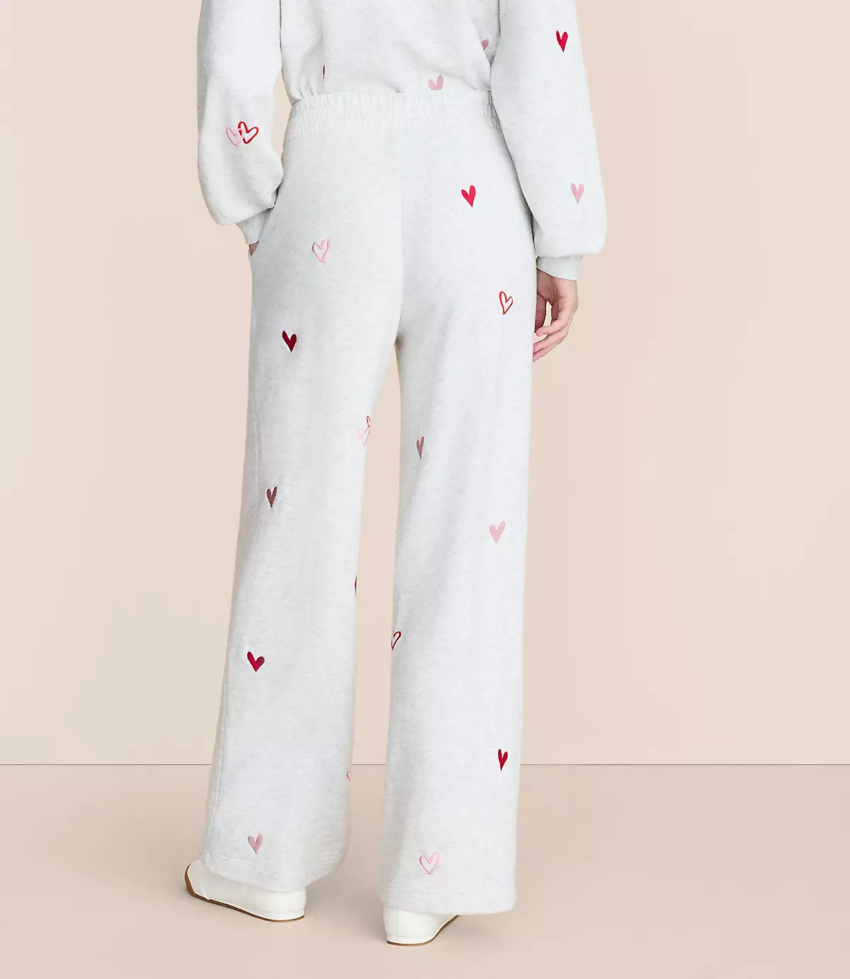 Lou & Grey Heart Cozy Cotton Wide Leg Pants | LOFT