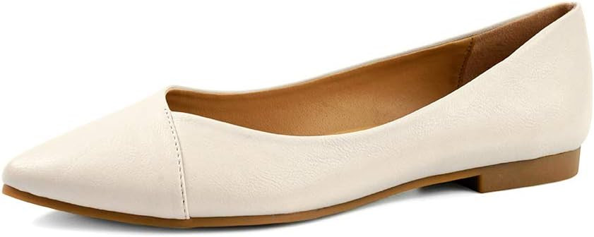 FUNKYMONKEY Women's Classic Ballet Flats Casual Comfort Slip On Flats Shoes | Amazon (US)