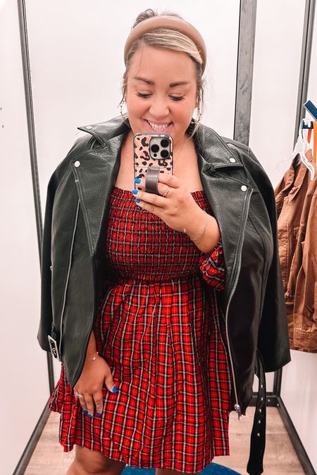 Old navy is having a sale this weekend and I’m in love with this tartan plaid dress! The fit is perfection and super flattering! Love pairing it with a leather jacket and boots! 

#LTKsalealert #LTKfindsunder50 #LTKSeasonal