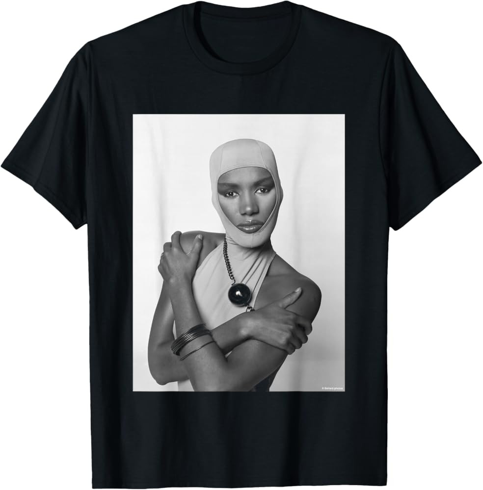 Fashion & Music Icon Grace Jones by Allan Ballard T-Shirt | Amazon (US)
