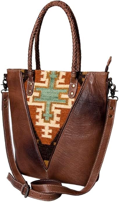 American Darling Tote Saddle Blanket Genuine Leather Western Women Bag Handbag Purse | Western To... | Amazon (US)