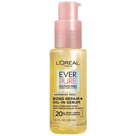 L'Oreal Paris EverPure Bond Repair Oil-in-Serum Hair Repair for Strength and Shine, 1.6 fl oz | Walmart (US)