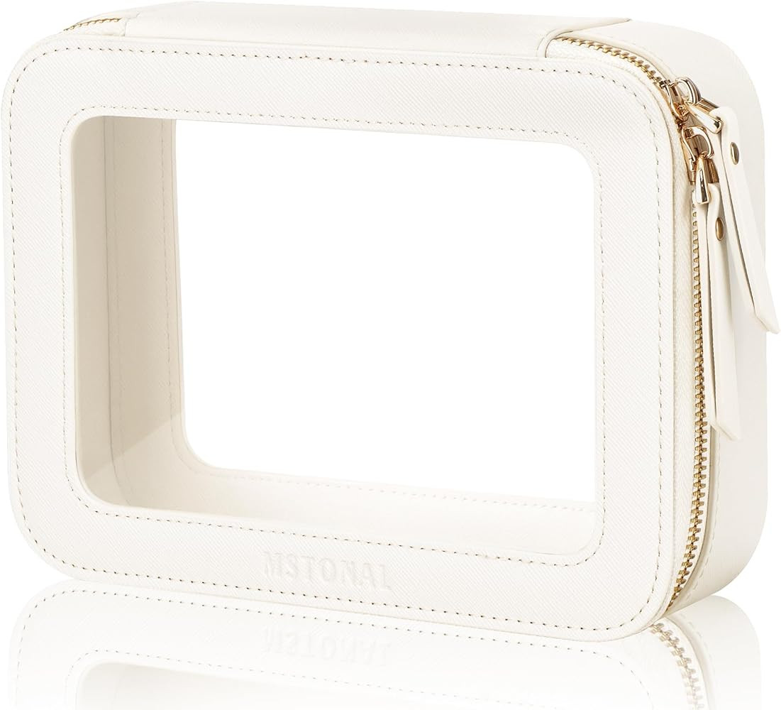 Clear Makeup Bag, Travel Toiletry Bag Cosmetic Case for Women, Waterproof Portable Make Up Skinca... | Amazon (US)