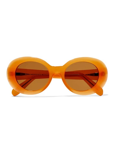 Acne Studios - Mustang Round-frame Acetate Sunglasses - Orange | NET-A-PORTER (US)