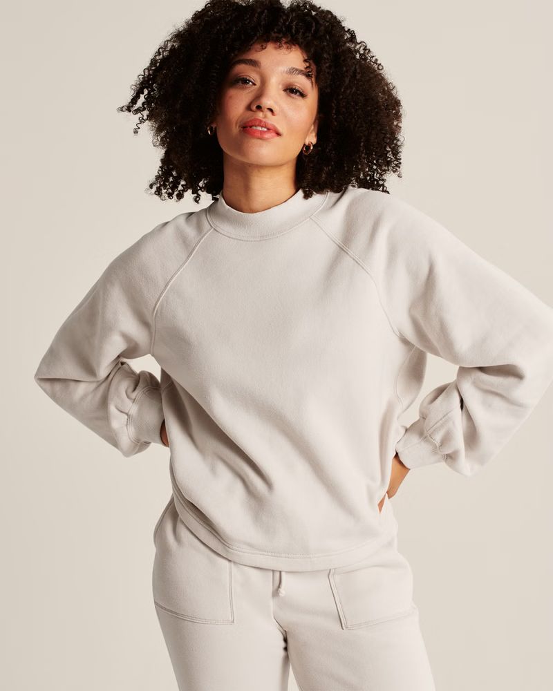 Mini Mockneck Sweatshirt | Abercrombie & Fitch (US)