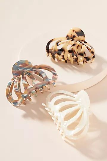 Aimee Claw Hair Clip Set | Anthropologie (US)