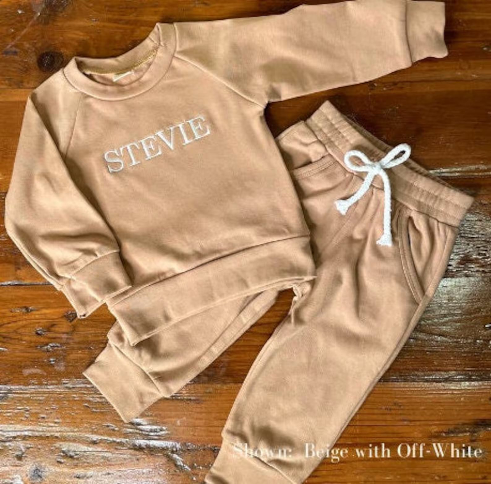Personalized embroidered baby toddler sweatshirt and sweatpants | Etsy (US)