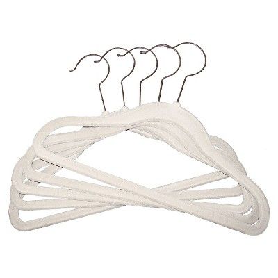 Huggable Hangers 5pc Kids Hangers - White | Target