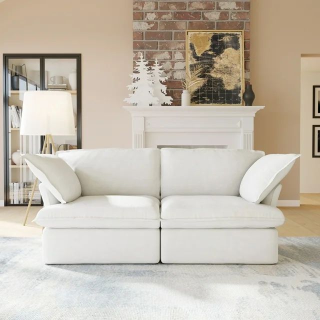 Magic Home Convertible Modular Sectional Sofa,L-Shaped Sofa Linen Fabric Couch Free Combination S... | Walmart (US)