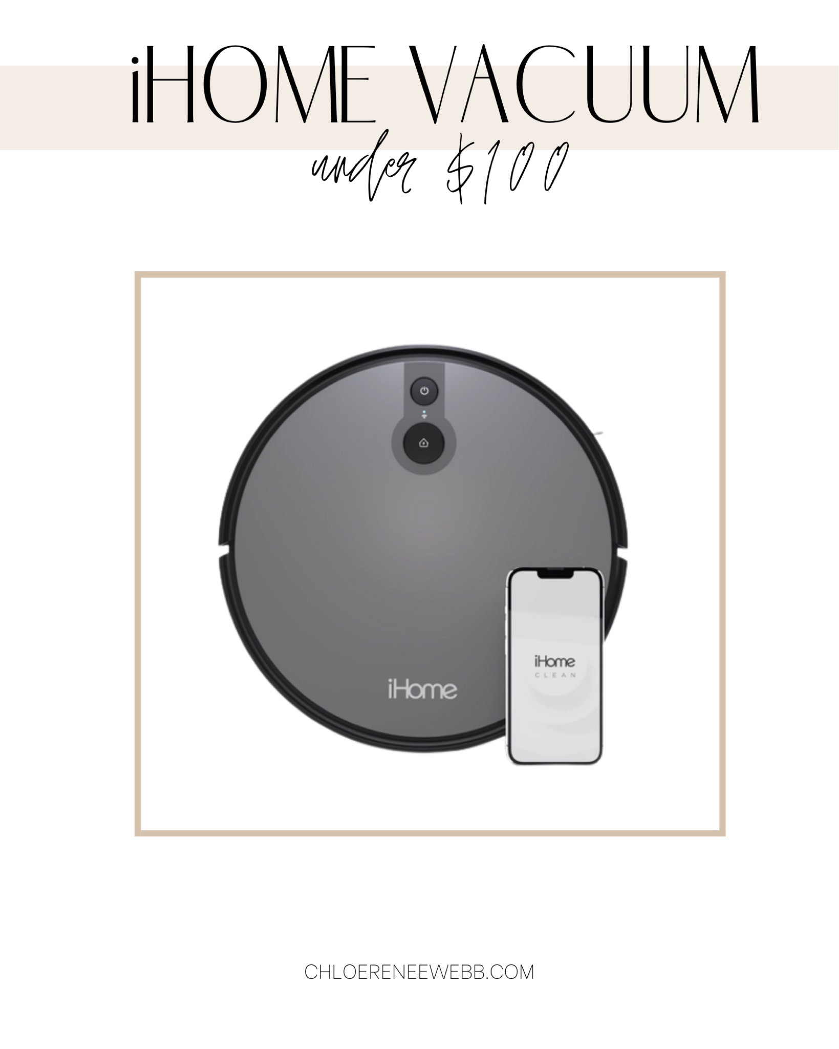 iHome AutoVac Juno Robot Vacuum … curated on LTK